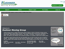 Tablet Screenshot of kushnermoving.com